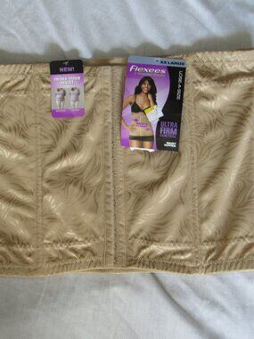 NWT Maidenform FLEXEES Waist Nipper Shaper Ultra Firm Nude #83067 sz XXL